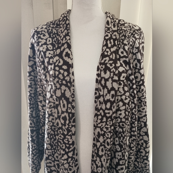 Leopard Print Long Cardigan XXL+ - Picture 2 of 5